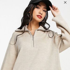 & Other Stories Zip Wool Sweater